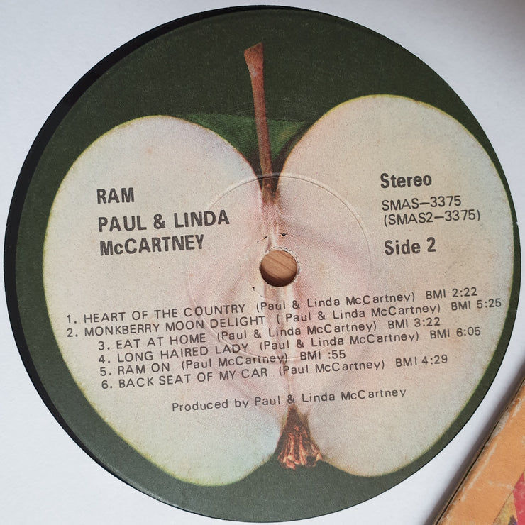 Paul & Linda McCartney ‎– Ram - Apple Records - Vinyl LP Record - Very-Good Quality (VG)