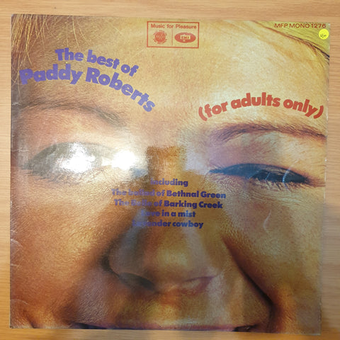 Paddy Roberts  ‎– The Best Of Paddy Roberts (For Adults Only) - Vinyl LP Record - Very-Good+ Quality (VG+)