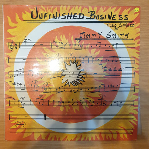 Jimmy Smith ‎– Unfinished Business - Vinyl LP Record - Very-Good+ Quality (VG+)