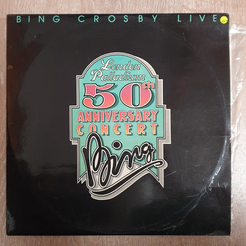 Bing Crosby Live At The London Palladium ‎– Double Vinyl LP Record - Very-Good+ Quality (VG+)