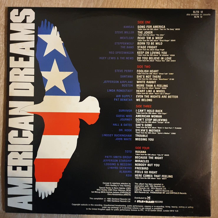 American Dreams ‎– Double Vinyl LP Record - Very-Good+ Quality (VG+)