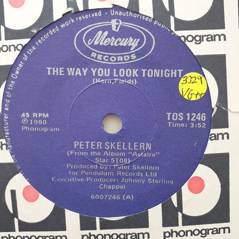 Peter Skellern ‎– The Way You Look Tonight / Where Do We Go From Here - Vinyl 7" Record - Very-Good+ Quality (VG+)