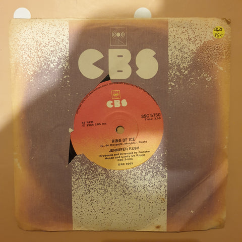 Jennifer Rush ‎– Ring Of Ice - Vinyl 7" Record - Very-Good+ Quality (VG+)