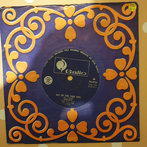 The Dealians ‎– All Of The Time Girl / I Just Can't Help Believing - Vinyl 7" Record - Very-Good+ Quality (VG+)