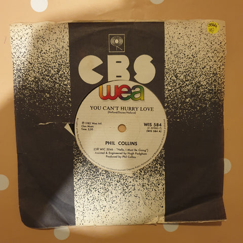 Phil Collins ‎– You Can't Hurry Love  - Vinyl 7" Record - Opened  - Very-Good Quality (VG)