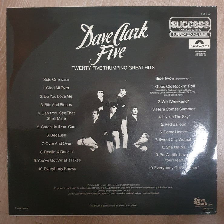 Dave Clark Five – 25 Thumping Great Hits - Vinyl LP Record - Very-Good+ Quality (VG+)