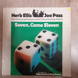 Herb Ellis & Joe Pass Also Featuring Jake Hanna & Ray Brown ‎– Seven, Come Eleven (From Their Live Performance At The Concord Summer Festival) - Vinyl LP Record - Very-Good+ Quality (VG+)
