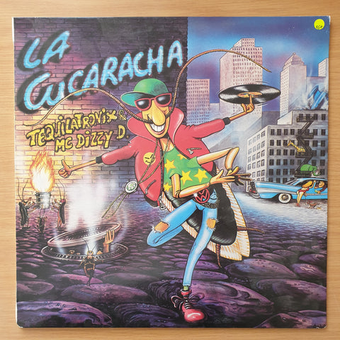 Tequilatronix & MC Dizzy D. ‎– La Cucaracha  ‎– Vinyl LP Record - Very-Good+ Quality (VG+) (Vinyl Specials)