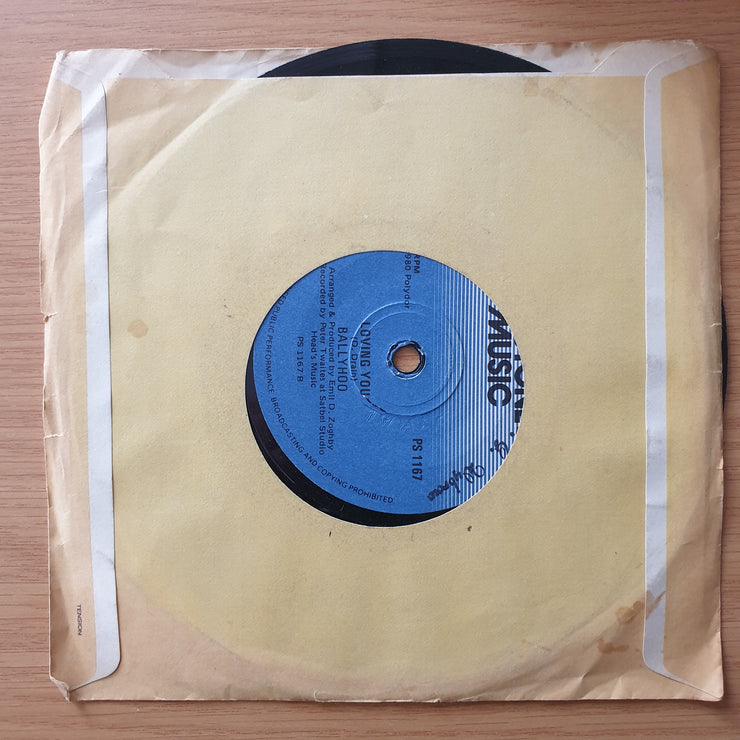 Ballyhoo – Man On The Moon - Vinyl 7" Record - Very-Good+ Quality (VG+)