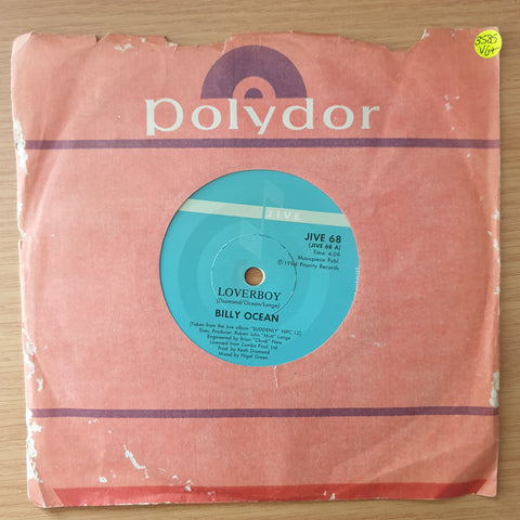 Billy Ocean – Loverboy - Vinyl 7" Record - Very-Good+ Quality (VG+)