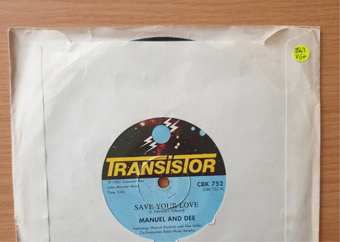 Manuel And Dee, Roba Orchestra – Save Your Love / Ina (Instrumental) - Vinyl 7" Record - Very-Good+ Quality (VG+) (verygoodplus)