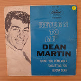 Dean Martin – Return To Me - Vinyl 7" Record - Very-Good+ Quality (VG+) (verygoodplus)
