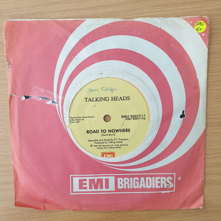 Talking Heads – Road To Nowhere - Vinyl 7" Record - Very-Good+ Quality (VG+) (verygoodplus)