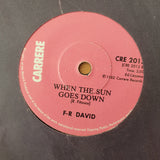 F-R David – Words - Vinyl 7" Record - Very-Good+ Quality (VG+) (verygoodplus)