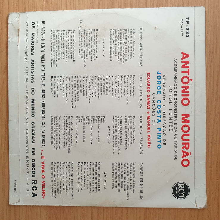 António Mourão – Na Revista "... E Viva O Velho" - Vinyl 7" Record - Very-Good+ Quality (VG+) (verygoodplus)