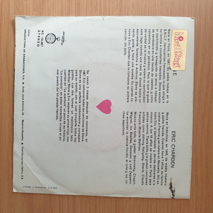 Stone Y Eric – La Aventura - Vinyl 7" Record - Very-Good+ Quality (VG+) (verygoodplus)