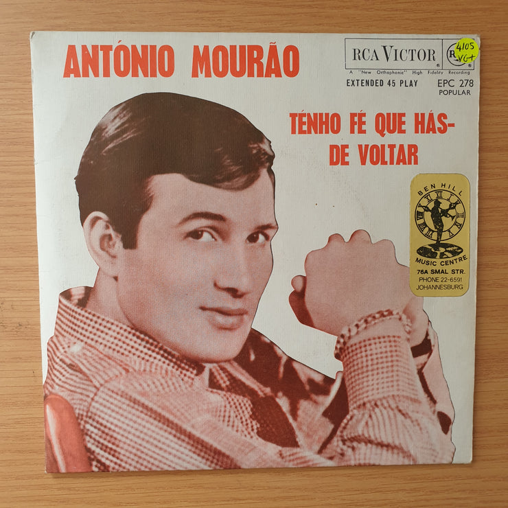 António Mourão – Ténho Fé Que Hás-De Voltar - Vinyl 7" Record - Very-Good+ Quality (VG+) (verygoodplus)