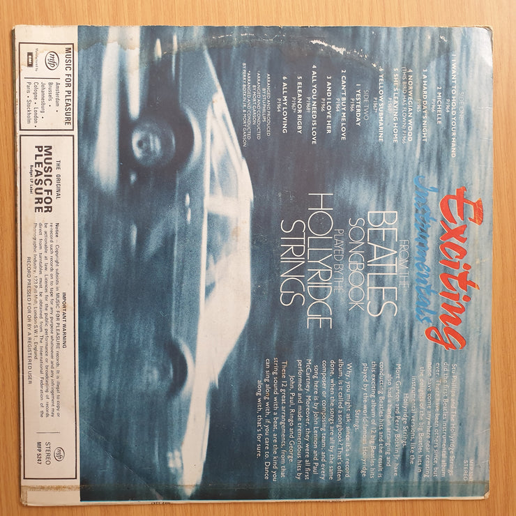 The Hollyridge Strings – Beatles Songbook - Vinyl LP Record - Very-Good+ Quality (VG+) (verygoodplus)