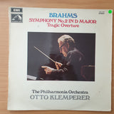 Brahms, Otto Klemperer, Philharmonia Orchestra – Symphony No.3 In F Major / Academic Festival Overture - Vinyl LP Record - Very-Good+ Quality (VG+) (verygoodplus)