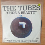 The Tubes – She's A Beauty - Vinyl 7" Record - Very-Good+ Quality (VG+) (verygoodplus)
