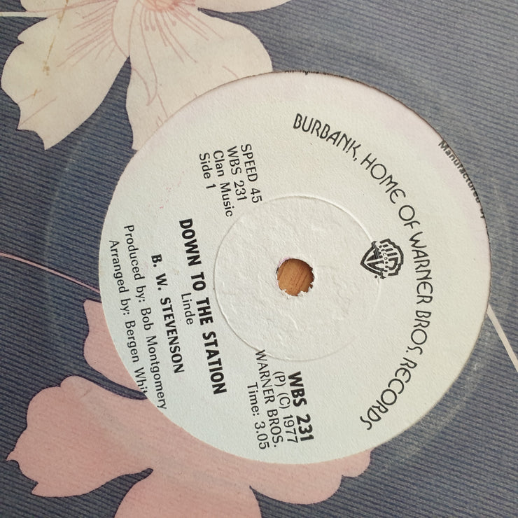 B.W. Stevenson – Down To The Station - Vinyl 7" Record - Very-Good+ Quality (VG+) (verygoodplus)