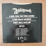 Whitesnake – Fool For Your Loving -  Vinyl 7" Record - Very-Good+ Quality (VG+) (verygoodplus)
