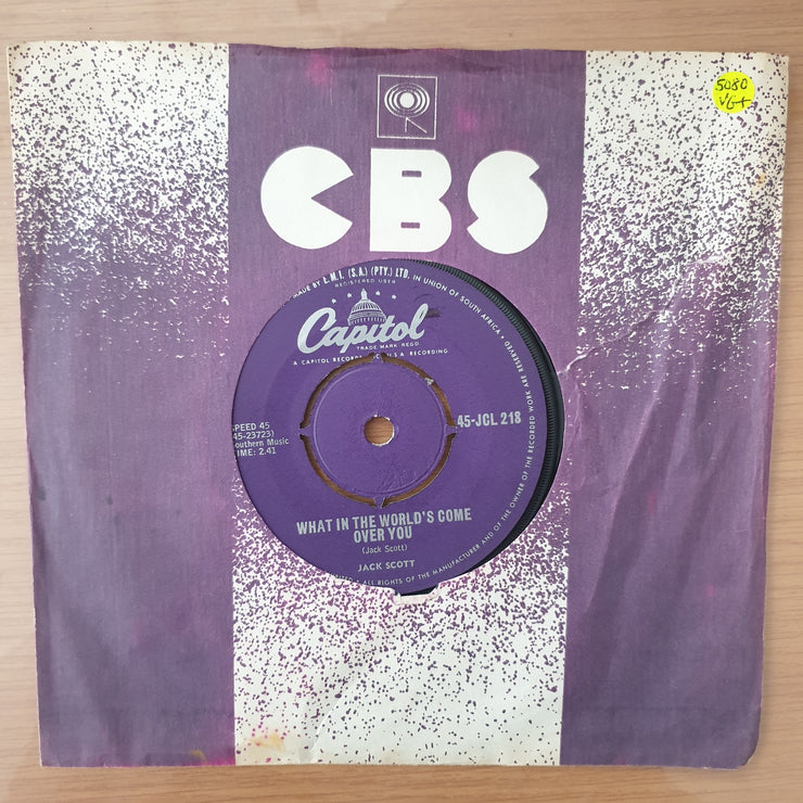Jack Scott – What In The World's Come Over You / Burning Bridges -  Vinyl 7" Record - Very-Good+ Quality (VG+) (verygoodplus)
