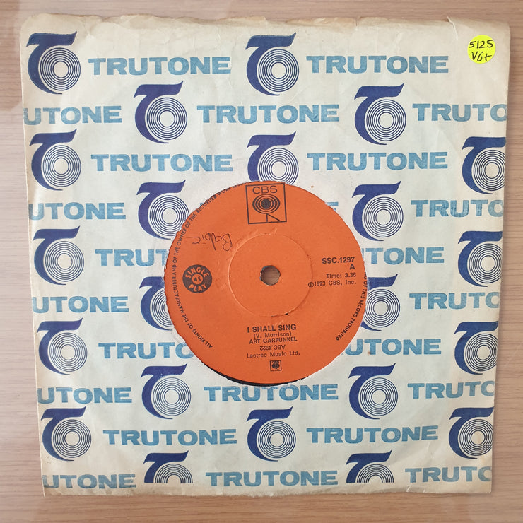 Art Garfunkel – I Shall Sing / Down In The Willow Garden -  Vinyl 7" Record - Very-Good+ Quality (VG+) (verygoodplus)