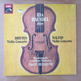 Ida Haendel Plays Britten / Walton, Bournemouth Symphony Orchestra, Paavo Berglund – Violin Concertos - Vinyl LP Record - Very-Good+ Quality (VG+) (verygoodplus)