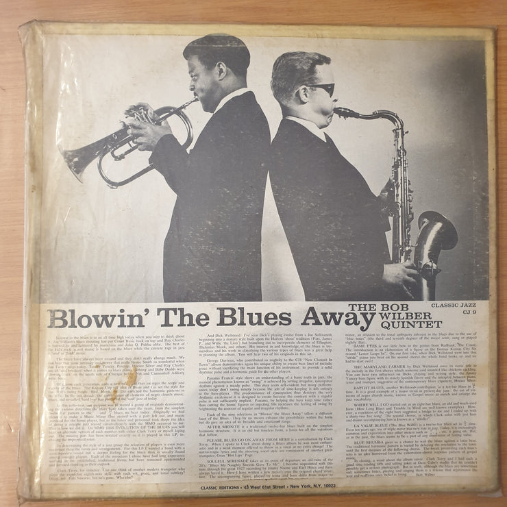 The Bob Wilber Quintet – Blowin' The Blues Away - Vinyl LP Record - Good Quality (G) (good)