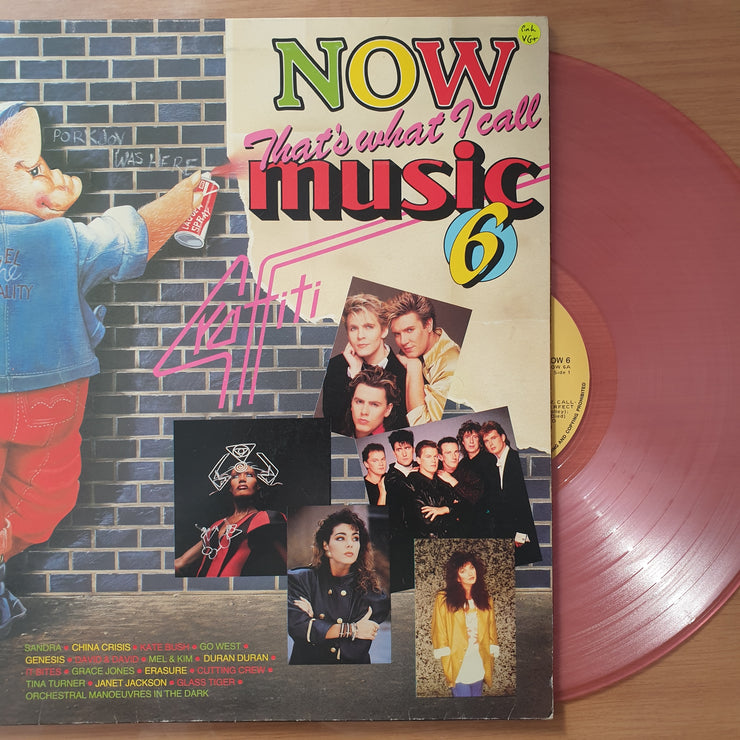 Now That's What I Call Music 6 Transparent Pink - Vinyl LP Record  (VG+)