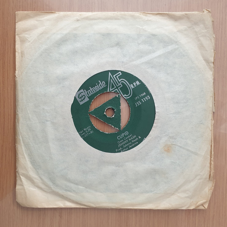 Johnny Nash – Hold Me Tight / Cupid - Vinyl 7" Record - Very-Good+ Quality (VG+)