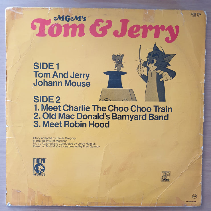 Tom & Jerry - Leroy Holmes – MGM's Tom & Jerry ‎– Vinyl LP Record - Very-Good+ Quality (VG+)