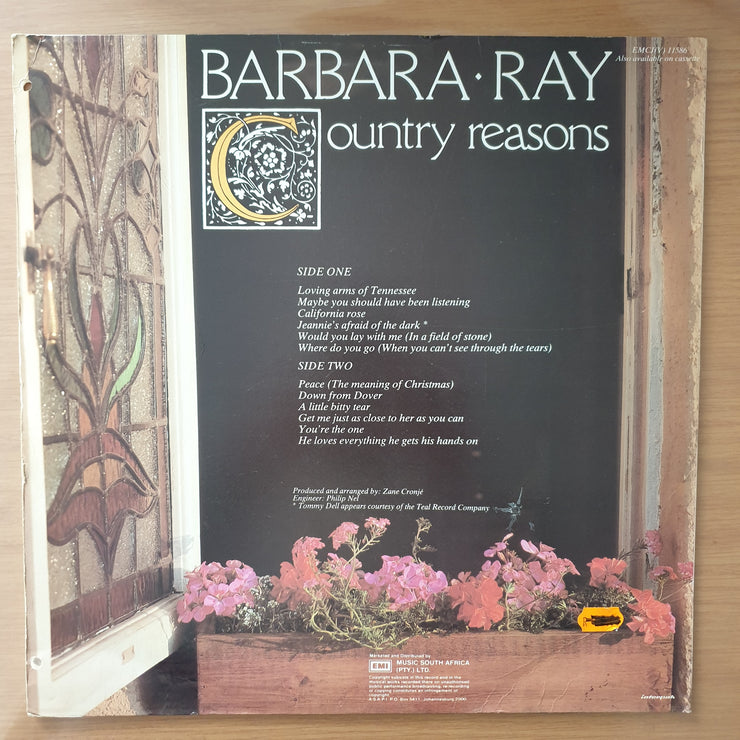 Barbara Ray - Country Reasons ‎– Vinyl LP Record - Very-Good+ Quality (VG+)