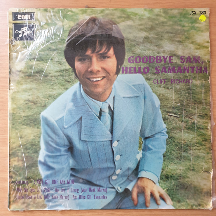 Cliff Richard – Goodbye Sam, Hello Samantha ‎– Vinyl LP Record - Very-Good+ Quality (VG+)