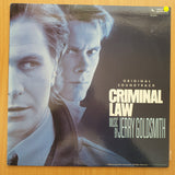 Criminal Law (Original Soundtrack) - Jerry Goldsmith –  Vinyl LP Record - Very-Good+ Quality (VG+)
