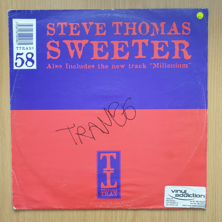 Steve Thomas – Sweeter / Millenium - Vinyl LP Record - Very-Good+ Quality (VG+)