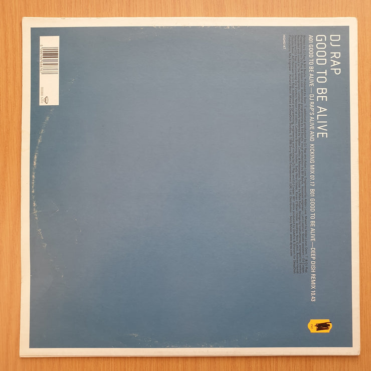 DJ Rap – Good To Be Alive - Vinyl LP Record - Very-Good+ Quality (VG+)