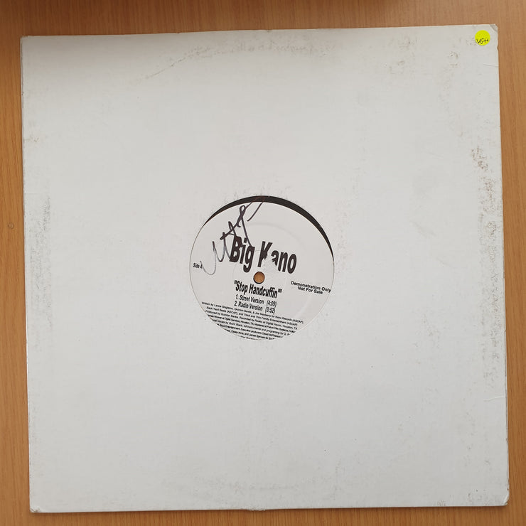 Big Kano – Stop Handcuffin' (Promo) – Vinyl LP Record - Very-Good+ Quality (VG+) (verygoodplus)
