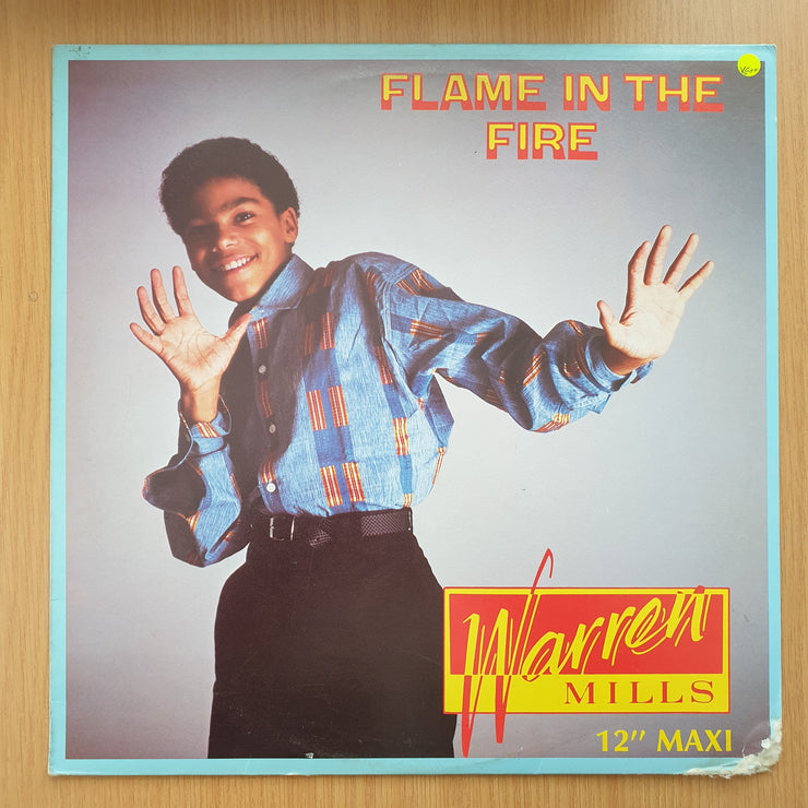 Warren Mills - Flame In the Fire – Vinyl LP Record - Very-Good+ Quality (VG+) (verygoodplus)