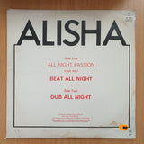 Alisha – All Night Passion – Vinyl LP Record - Very-Good+ Quality (VG+) (verygoodplus)