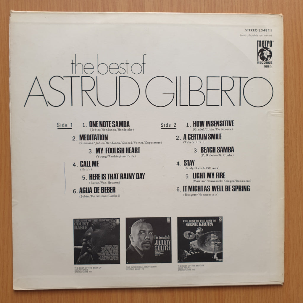Astrud Gilberto The Very Best Of Astrud Gilberto VeryGood+ Qualit