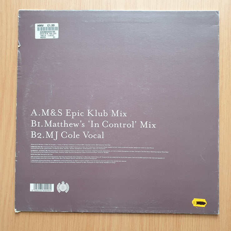 State Of Mind – Take Control (Part One) – Vinyl LP Record - Very-Good+ Quality (VG+) (verygoodplus)