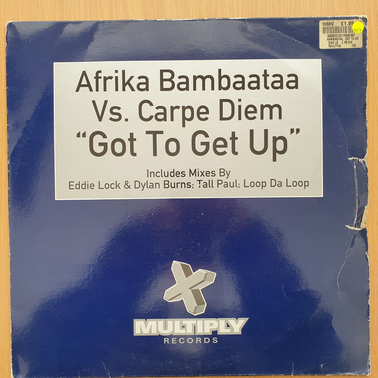 Afrika Bambaataa Vs. Carpe Diem – Got To Get Up - Vinyl LP Record - Very-Good+ Quality (VG+) (verygoodplus)