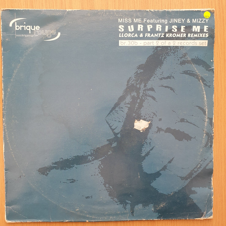 Miss Me Featuring Jiney & Mizzy – Surprise Me - Vinyl LP Record - Very-Good+ Quality (VG+) (verygoodplus)