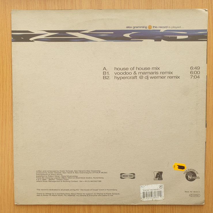 Alex Gramming – This Record Is Played .... - Vinyl LP Record - Very-Good+ Quality (VG+) (verygoodplus)