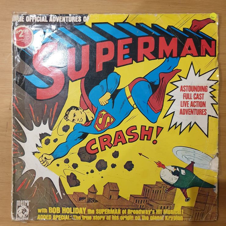 Superman - The Official Adventures of Superman (Rare Collectors Item) - Vinyl LP Record - Good+ Quality (G+)