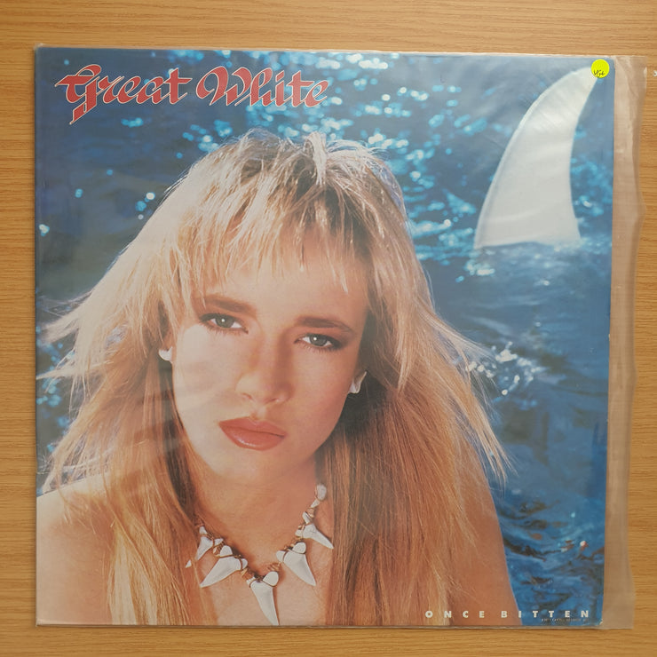 Great White – Once Bitten - Vinyl LP Record - Very-Good+ Quality (VG+)