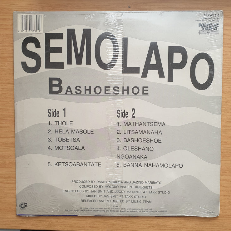 Semolapo - Bashoeshoe - Sotho Traditional - Vinyl LP Record - Sealed