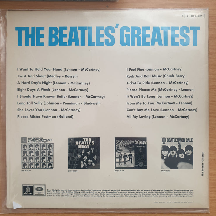 Beatles – The Beatles' Greatest -  Vinyl LP Record - Very-Good+ Quality (VG+)